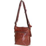 Elegant Leather Messenger Bag with Adjustable Strap Bridge: TL-003