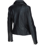 Brampton Leather ladies Biker Jacket Black: L-MB131