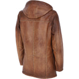 Ashwood Gallagher Tan Leather Jacket: Gallagher Duffle