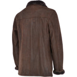 Classic Leather Sheepskin Coat Brown : Gerald