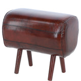 Exquisite Real Leather  Pommel HorseStool Chestnut: LF-171