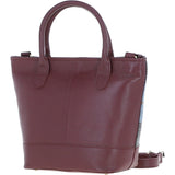 Ashwood Leather & Harris Tweed® Cloth Large Grab Bag Wine/Mcload: TW-64-17-WM