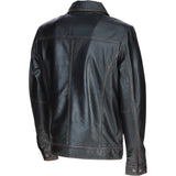Ashwood Leather Bomber Jacket Black Ruboff: 1896
