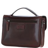 Ashwood Leather Medium Crossbody Satchel Bag Brandy: P-62