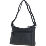 Ashwood Leather Ladies Essential Crossbody Bag Black: MI-09