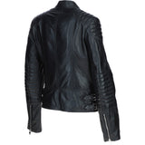 Brampton Leather Ladies Biker Jacket Black: B Soho