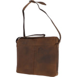 Large Vintage Leather Messenger Bag Tan: MEMPHIS BAG