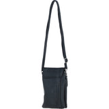 Ashwood Leather Smartphone Crossbody Bag Black: York