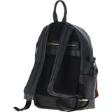 Exquisite Ashwood Leather & Harris Tweed® Cloth Large Rucksack Black/Green/Red: TW-43-07-BR