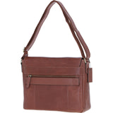 Mens Leather Messenger Bag Chestnut: BLAKE