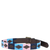 Ashwood Leather Multicolored Handmade Belt Pink: POF-21