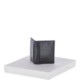 Vegetable Tanned 8 Card holder Wallet Black : 1290-VT