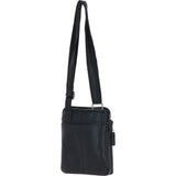 Real Leather Messenger Bag Black: BERLIN