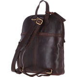 Small Vintage Leather Backpack Brandy – G25