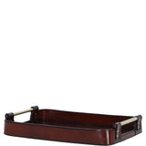 Luxuary Leather Serving Tray Chestnut: LF-157