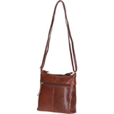 Stylish Ashwood Leather Crossbody Bag Cognac: Ava