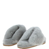 Women's Luxury  Sheepskin Flip Flops Grey: LADIES FLIP FLOP