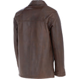 Classic Ashwood Men's Aq Brown Leather Jacket: AWM-REEFER
