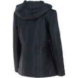 Ashwood Leather Hooded Jacket Black: J-1948
