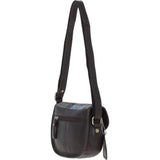 Ashwood Leather & Harris Tweed® Cloth Saddle Bag Brown/Mcload: TW-26-01-BM