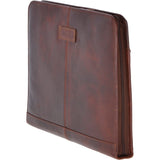 Vintage Leather Luxury A4 Metal Binder Sleeve Tan : Noah