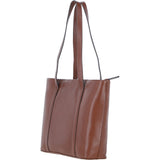 Ashwood Elegant Ladies Leather Shoulder Bag 2 Tone Tan: 64668