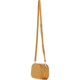 Ashwood Leather Compact Crossbody Bag with Adjustable Strap Mustard: Y-53