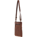 Esquire Vintage Leather Crossbody Bag Mud/brown: ELA 1494