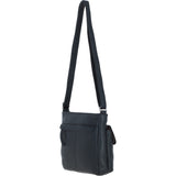 Adjustable Crossbody & Shoulder Bag Black: Cardiff