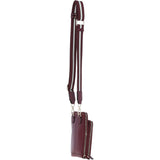 Ashwood Leather Luxury Crossbody Phone Bag Design-X Wine: X-31