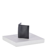 Vegetable Tanned 8 Card holder Wallet Black : 1290-VT