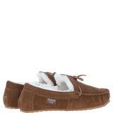 Fenland Classic Mens Suede Sheepskin Maverick Slippers Chestnut