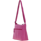 Sleek Luxe Leather Shoulder Bag Berry: Mourne