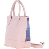 Ashwood Leather & Harris Tweed® Cloth Large Grab Bag Baby-pink/Pink: TW-64-15-BP