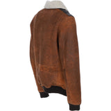 Classic Trapper Suede Leather Pilot Jacket Cognac: Trap-Pilot