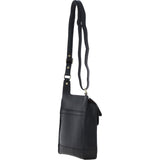 Ashwood Leather & Harris Tweed® Cloth Crossbody Bag Black/Watch: TW-24-03-BW