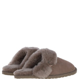 Women's Classic Suede Sheepskin Slippers Mink: Pippa