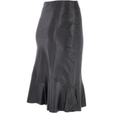 Women's Leather Fish Tail Skirt  Black: FISH SKIRT