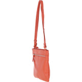 Ashwood Curve  Zip Top Leather Cross Body Bag Burnt Orange: 64640/curve