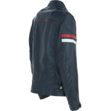 Gabicci Mens Leather Jacket Navy: GB McQueen