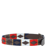 Ashwood Leather Multicolored Handmade Belt Navy: POF-20