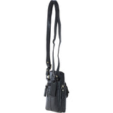 Elegant Ashwood Leather Crossbody Bag Black: G-11