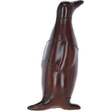 Elegant Leather Penguin Home Decor Ornament Chestnut: LF-193