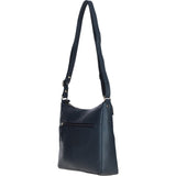 Ashwood Ladies Leather Shoulder Bag Navy: AJ4