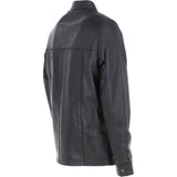 Ashwood Men’s Casual Real Leather Jacket with Mandarin Collar and Hidden Zip Brown: AWM-COOPER