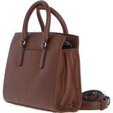 Ashwood Leather Handbag with Detachable Crossbody Strap 2 Tone Tan: 64747