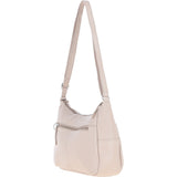 Leather Shoulder Bag with Zip & Magnetic Pocket Mushroom: Meath