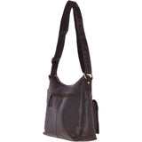 Vintage Two Pocket Leather Shoulder Bag Brandy – G21