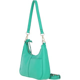 Ashwood Leather Ladies Shoulder X Crossbody Bag Green: 64397