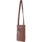 Ashwood Leather Smart Tab Cross Body Bag 2 Tone Tan: 63621/Tab